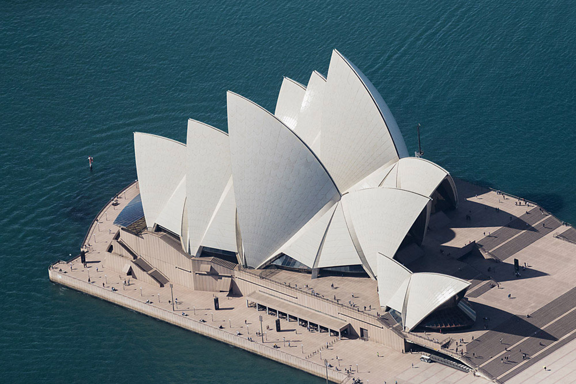 Sydney Opera House seen from the air