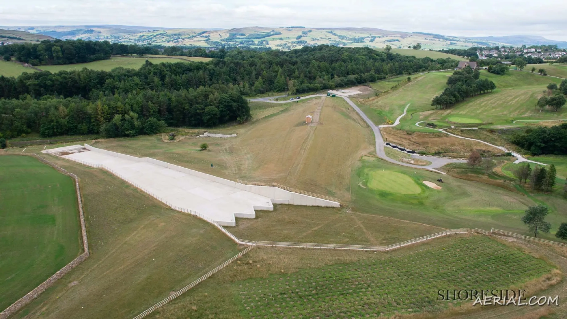 Flood defences in Skipton, UK