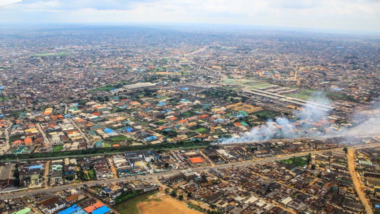 Aerial view of Dar es Salaam