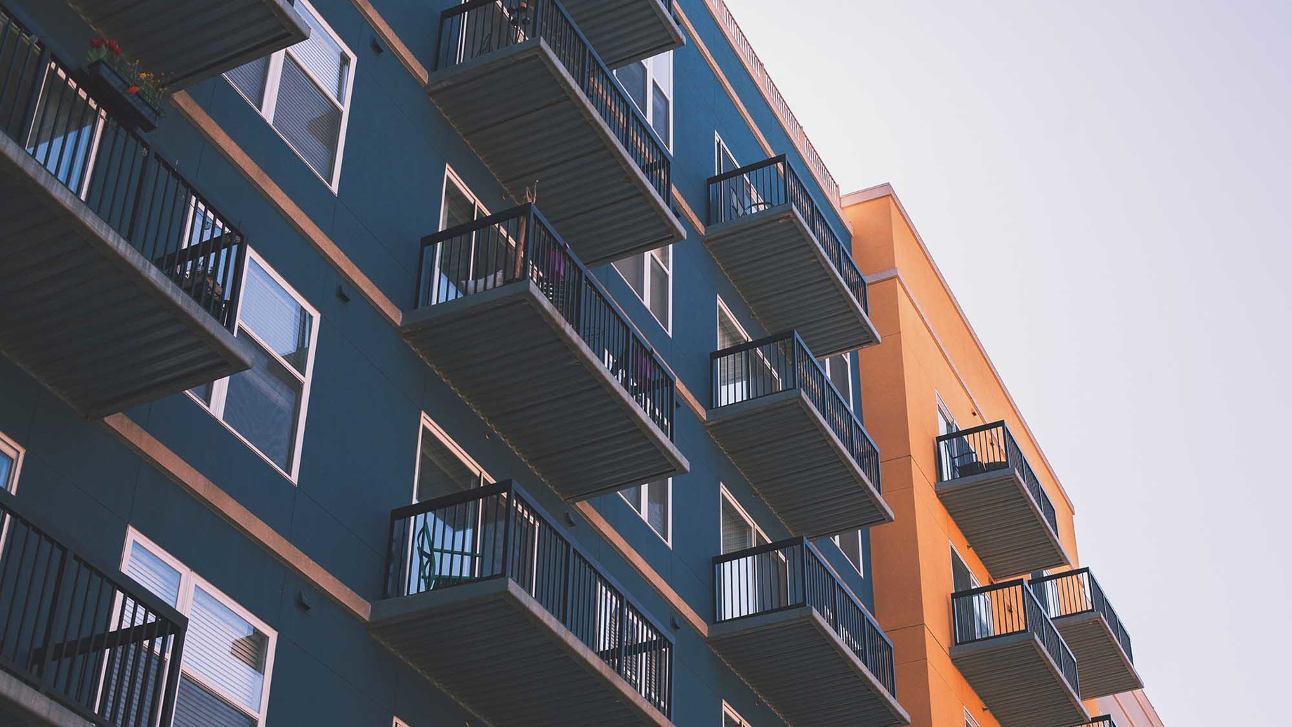 Balconies on a residential building