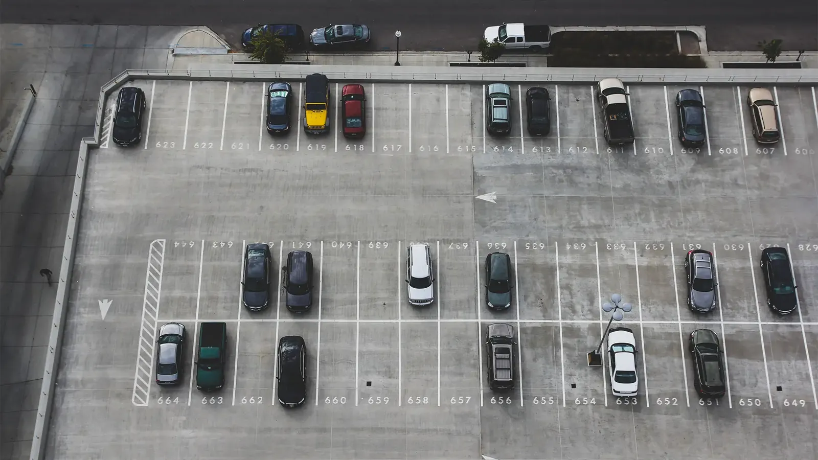 Car parking at an airport