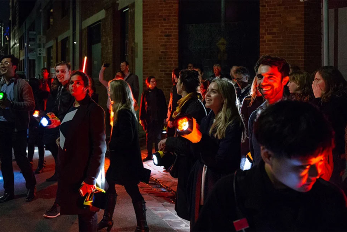 We hosted a night-time walk through Melbourne's city streets to workshop lighting design principles to see the impact on feeling comfortable in dark spaces.