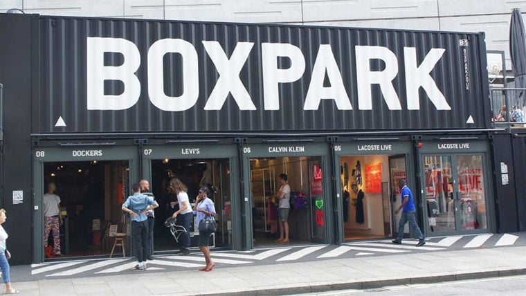 Outside of Boxpark, London