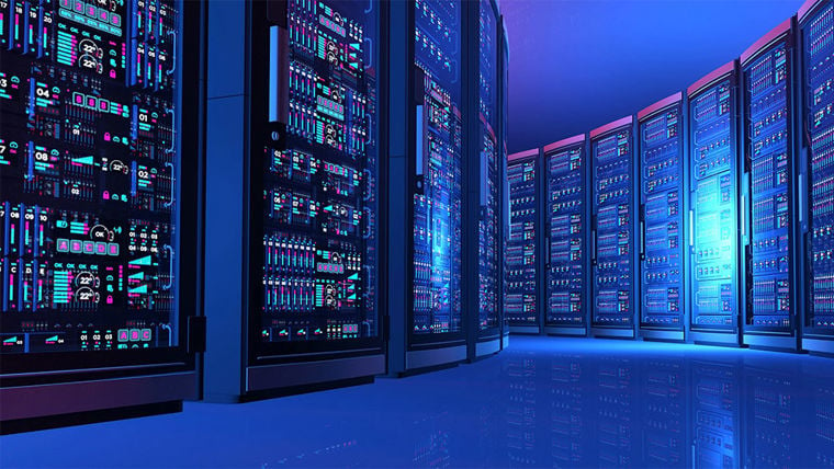 CGI impression of a data centre