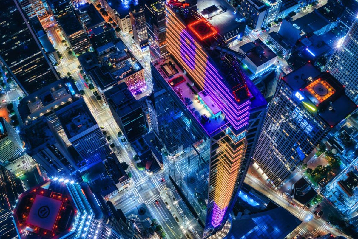 Aerial view of Los Angeles