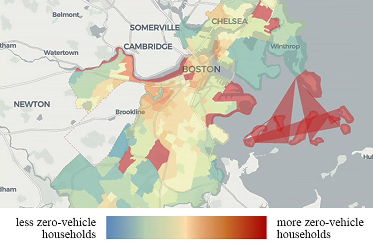 Car ownership volumes in Boston