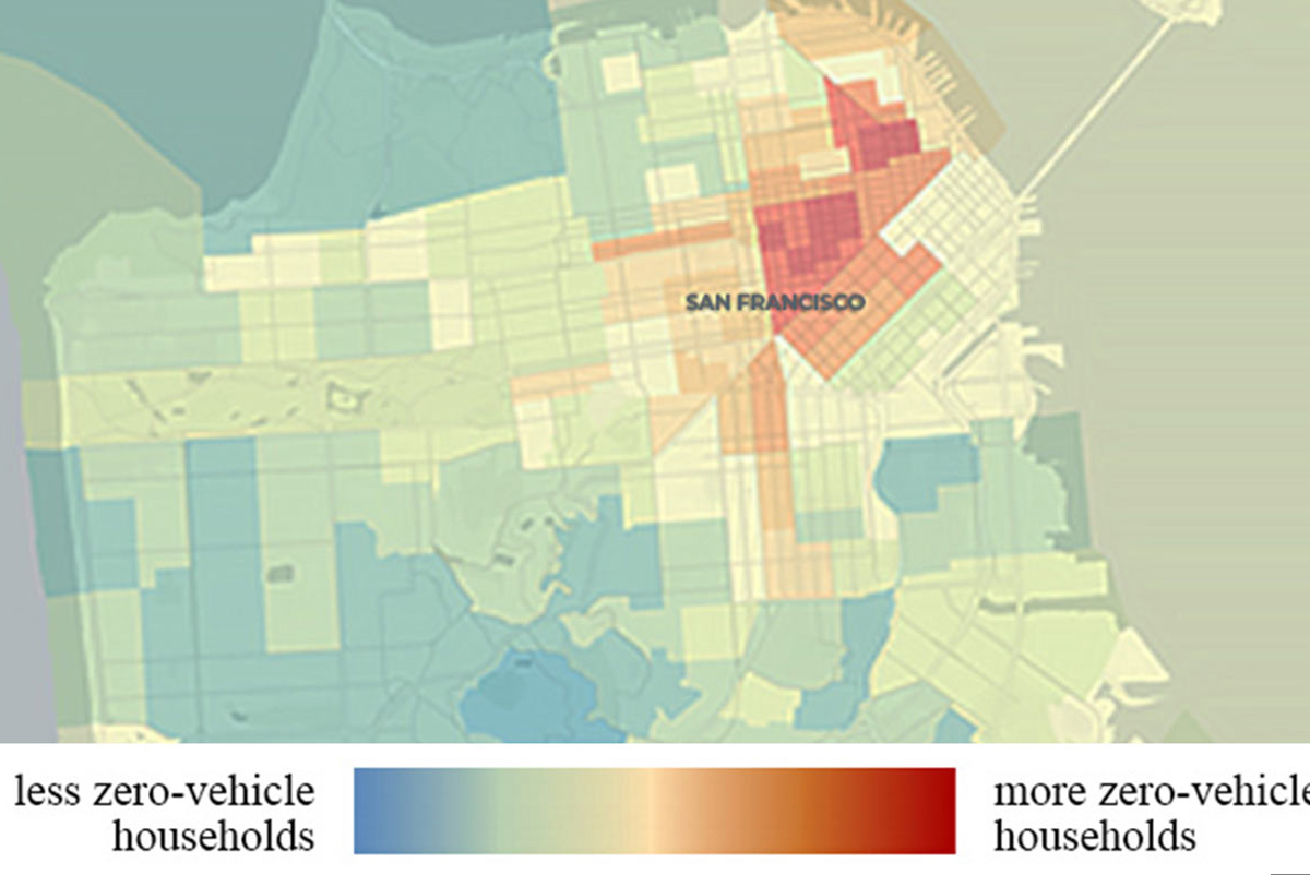 San Francisco car ownership volume