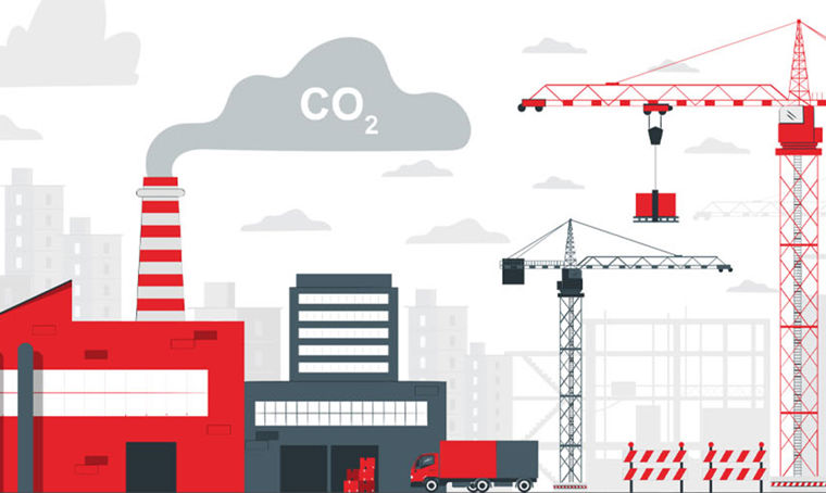 Embodied carbon reduction roadmap illustration