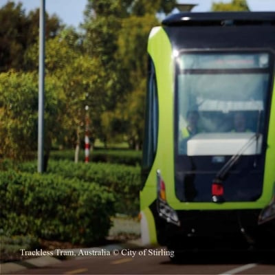 Trackless tram in Australia. Credit: City of Stirling