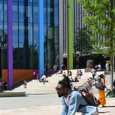 Pediestrians in Birmingham city centre