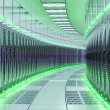 Rows of data centres