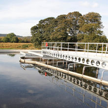 Esholt Waste Water Treatment Works, West Yorkshire, England.