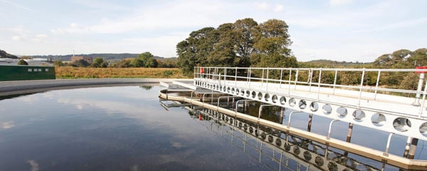 Esholt Waste Water Treatment Works, West Yorkshire, England.