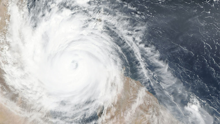 Hurricane seen from space