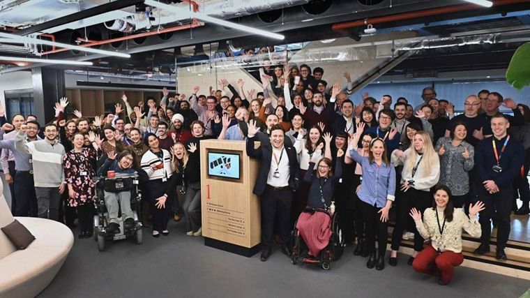 Staff at Arup's new Birmingham office