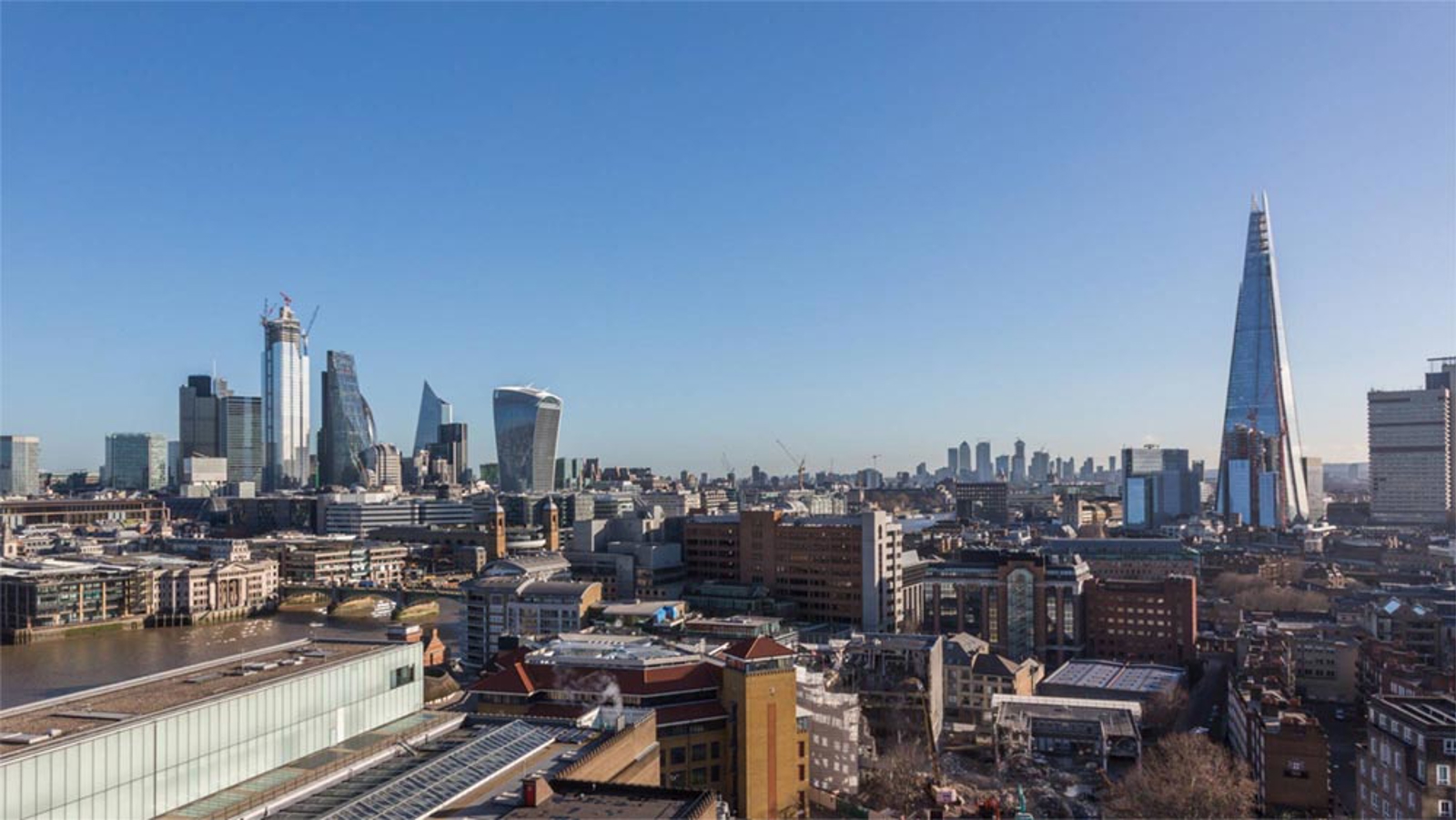 London skyline on a summer's day