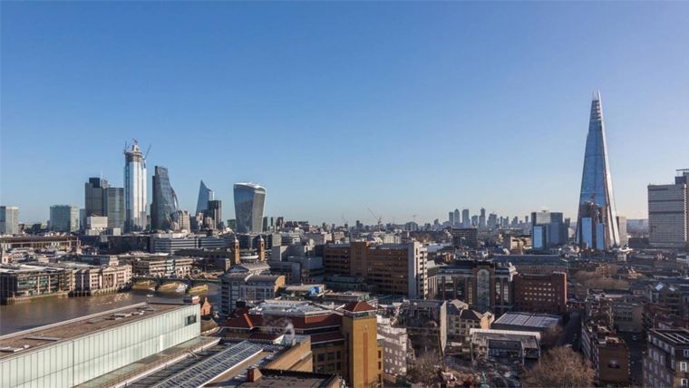 London skyline on a summer's day