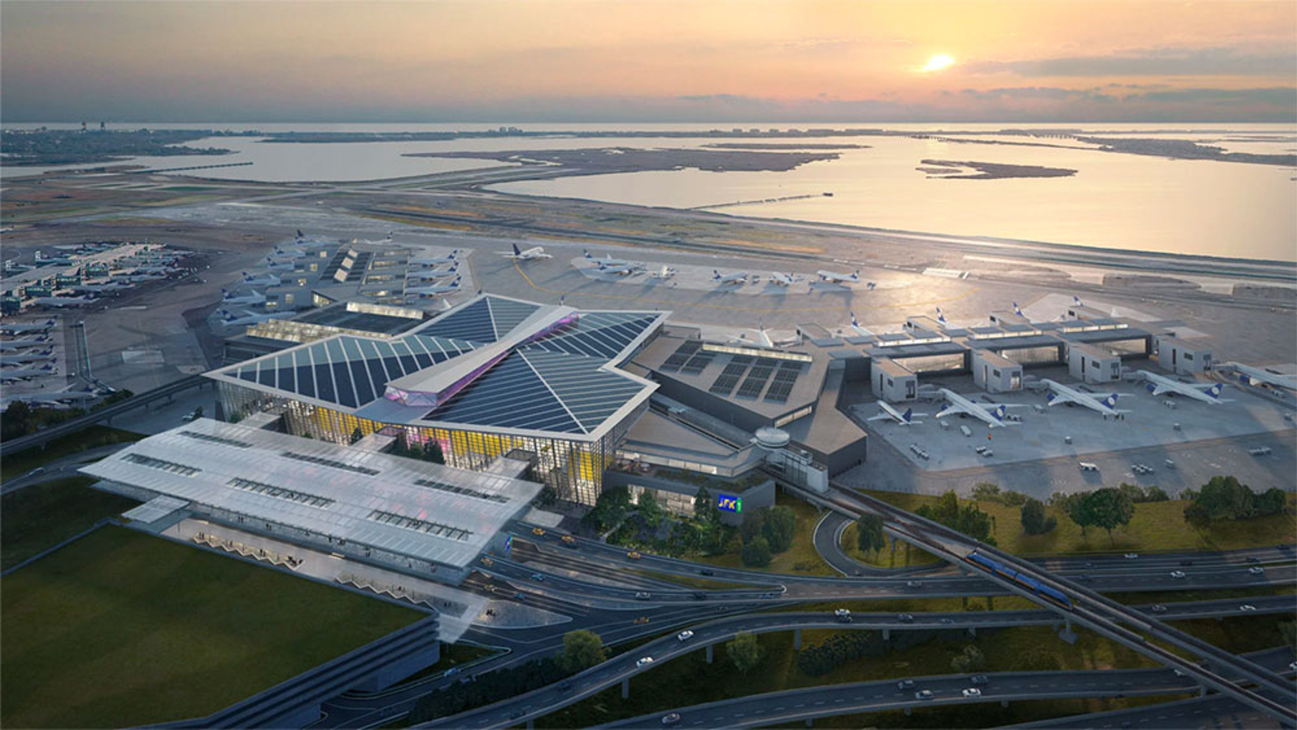 Artist's impression of the new Terminal One at JFK