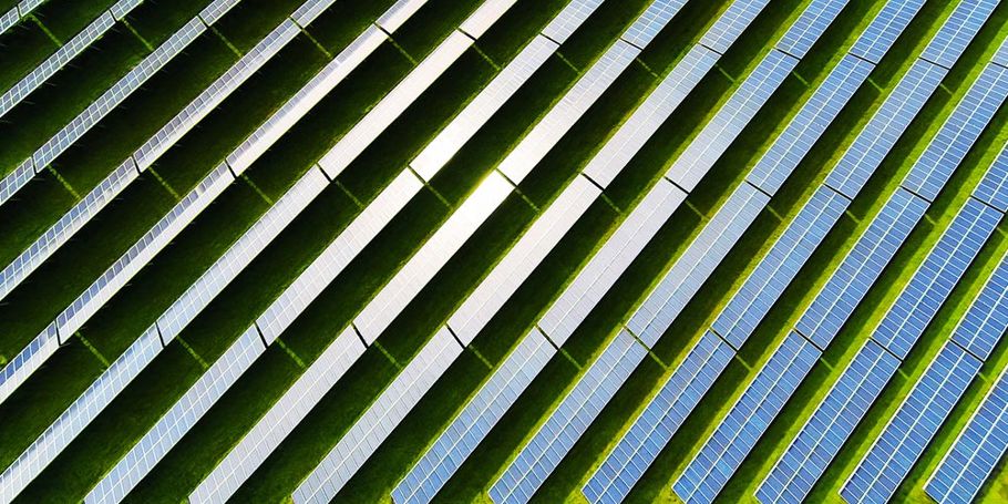 Solar panel farm