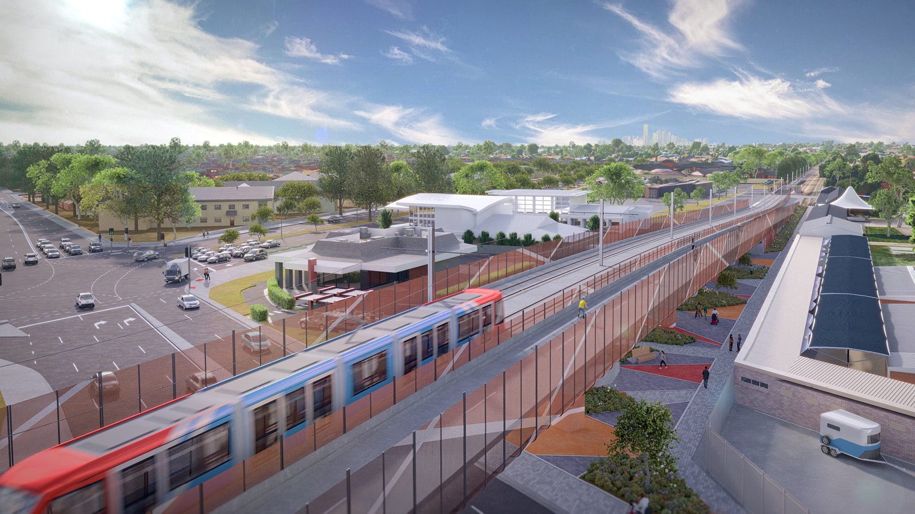 Visual of Tram Grade Separation Projects
