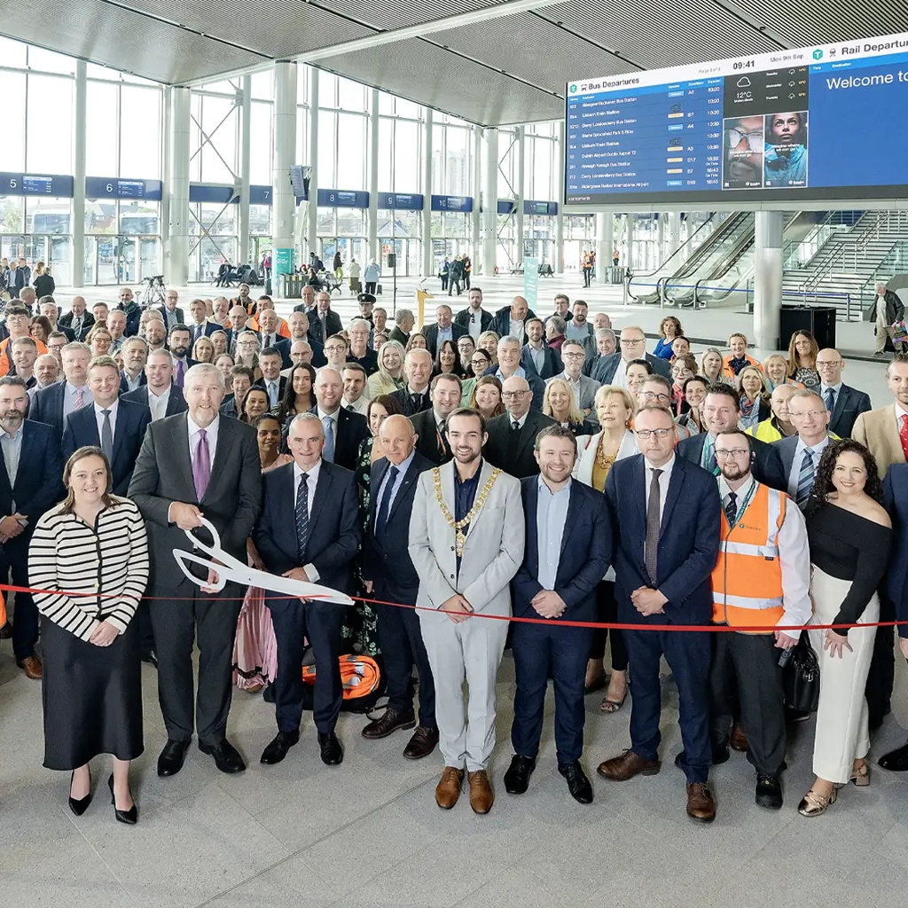 Belfast Grand Central Station bus opening