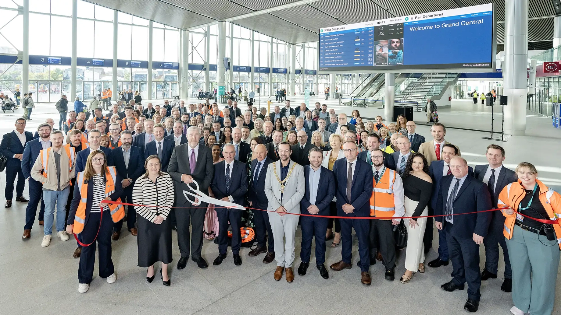 Belfast Grand Central Station bus opening