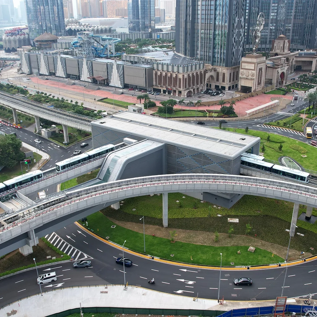 Aerial view of LRT Seac Pai Van Line