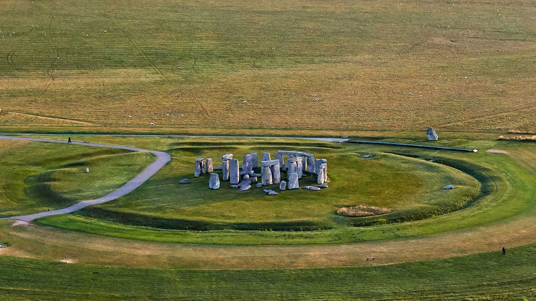 Aerial view of Stonehenge