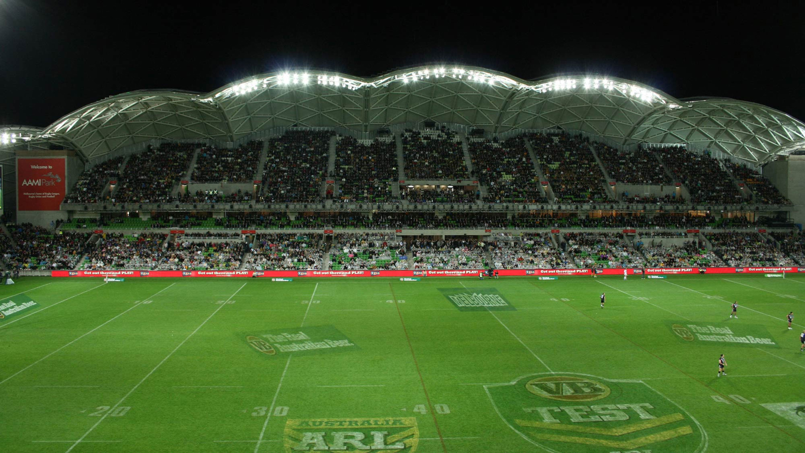 View from the stands of AAMI Park
