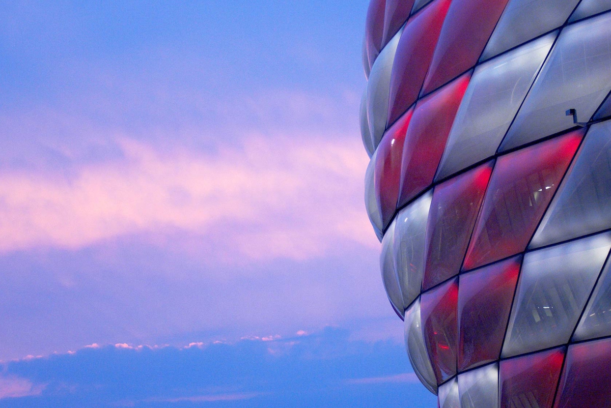 The exterior of Allianz Arena, Munich