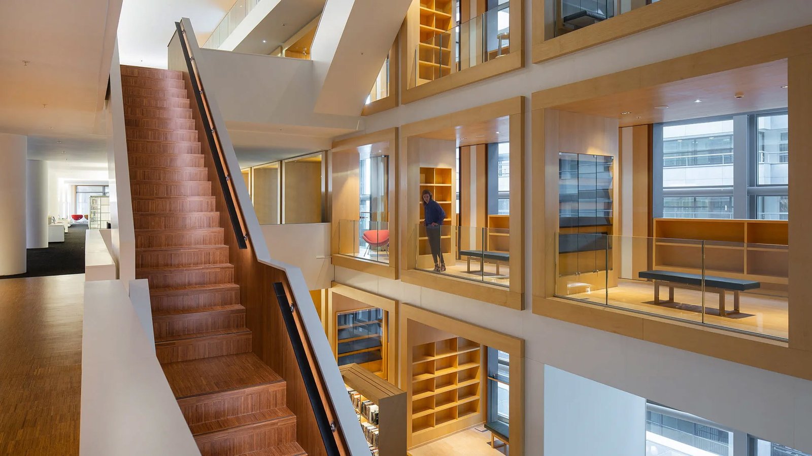 Stairwell in Amsterdam Public Library