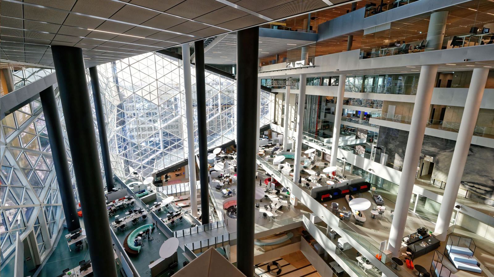 Interior of the Axel Spinger Building. Credit: Ulrich Rossmann