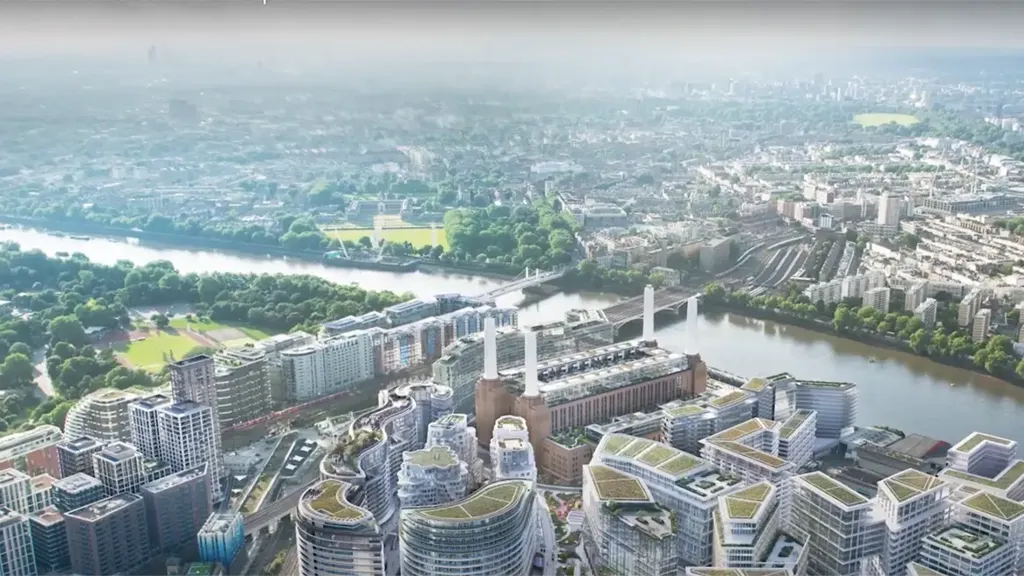 Render of the Battersea Power Station redevelopment