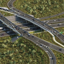 Bruce Highway diverging diamond interchange
