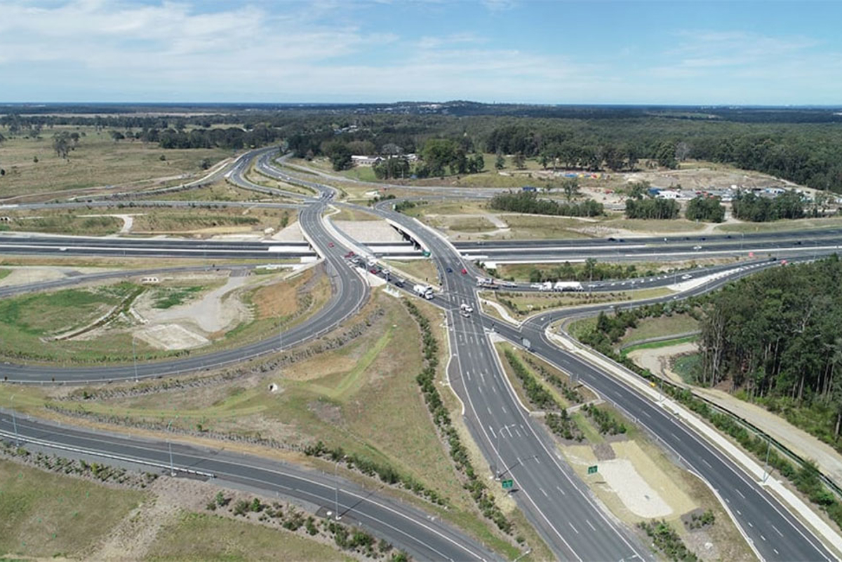 The completed interchange