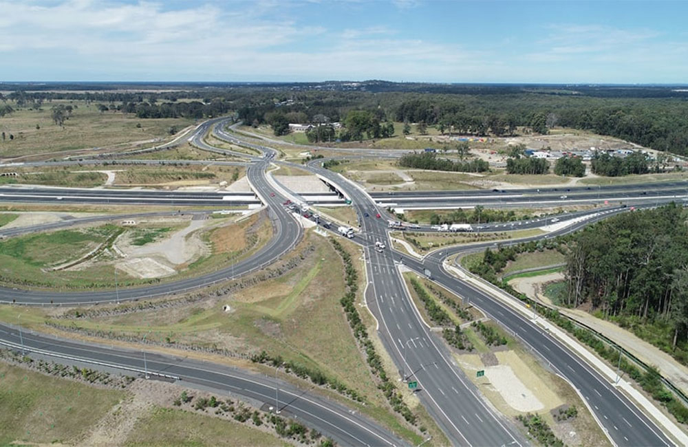 The completed interchange
