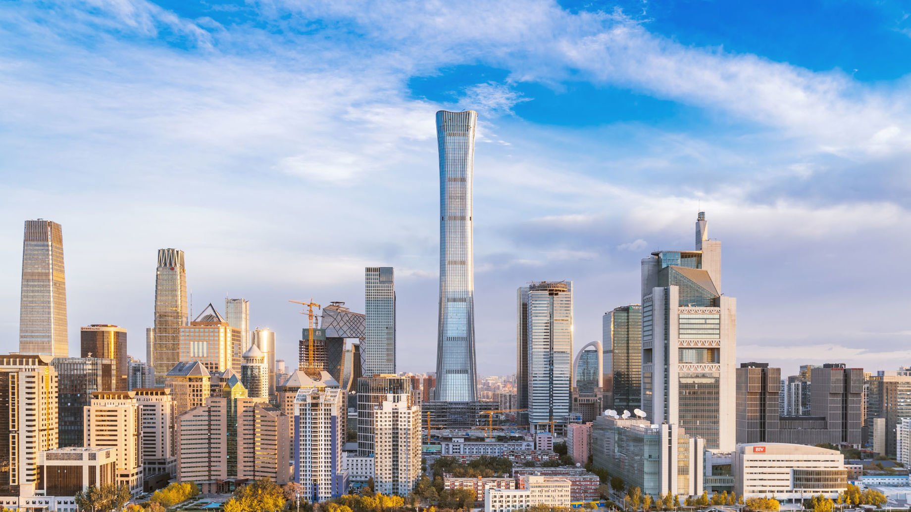 External view of CITIC Tower Beijing. Credit: Li Wentao Architecture Photography