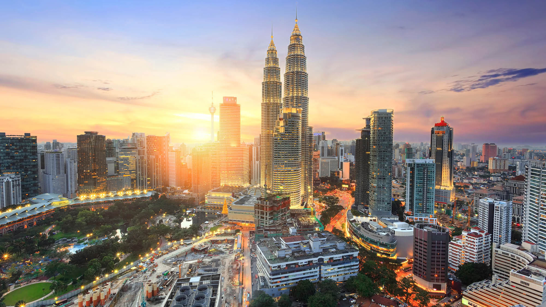 Kuala Lumpar at dusk