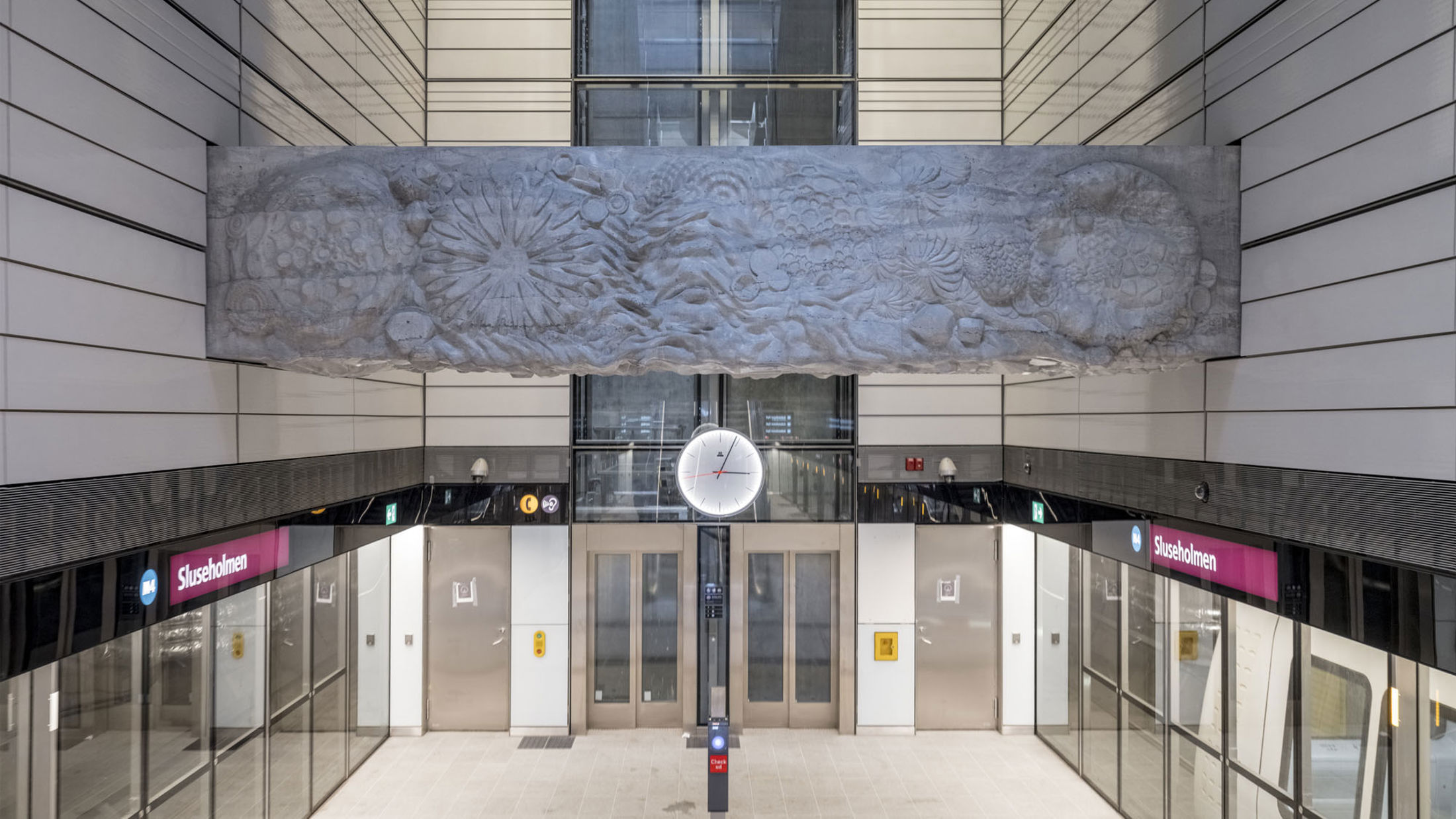 Artwork in Copenhagen's M4 metro line extension. Credit: Rasmus Hjortshøj