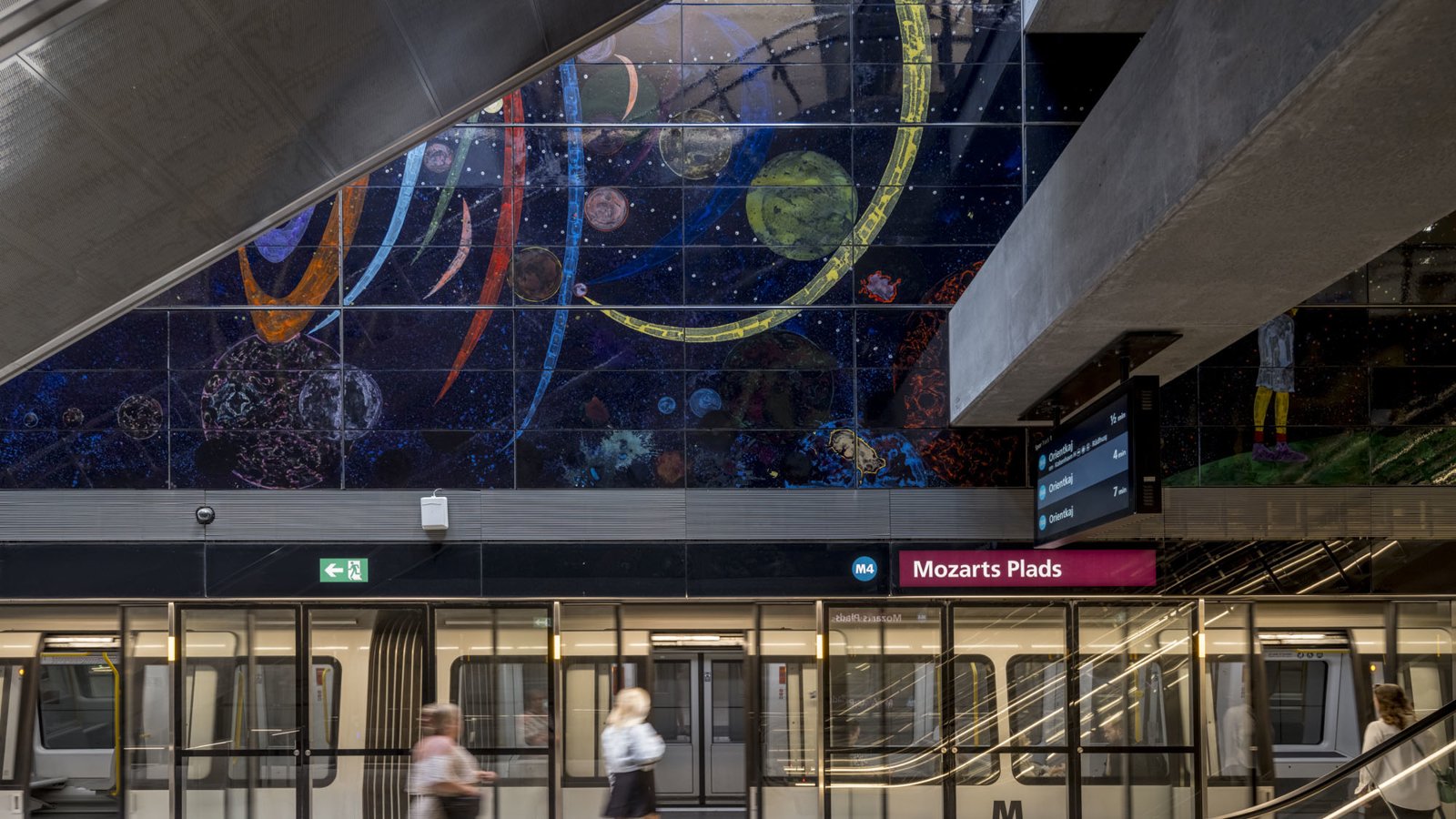 Artwork in Copenhagen's M4 metro line extension. Credit: Rasmus Hjortshøj