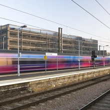 East West line train running through station