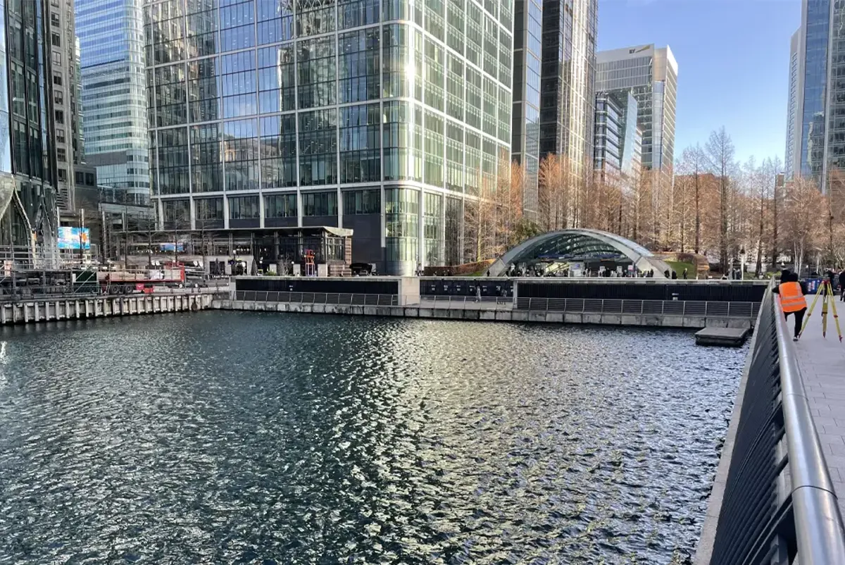 Middle Dock at Canary Wharf London