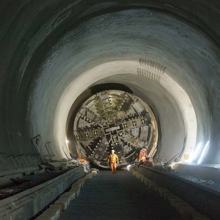 Crossrail tunnel boring machine in operation