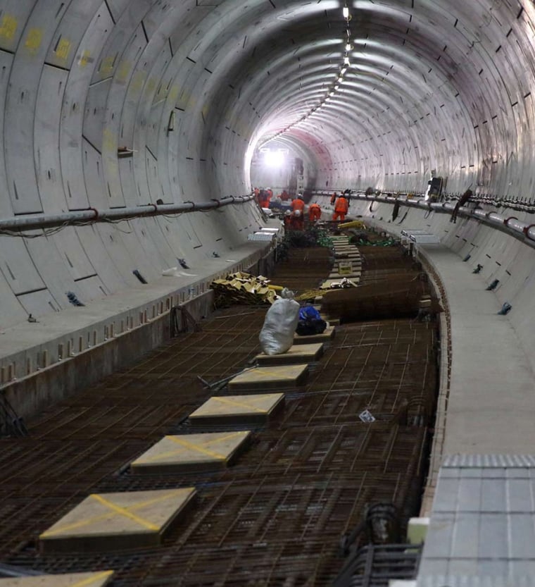 Crossrail tunnelling activity
