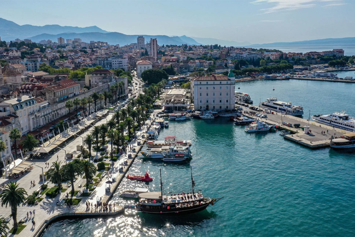 Split Croatia panoramic view