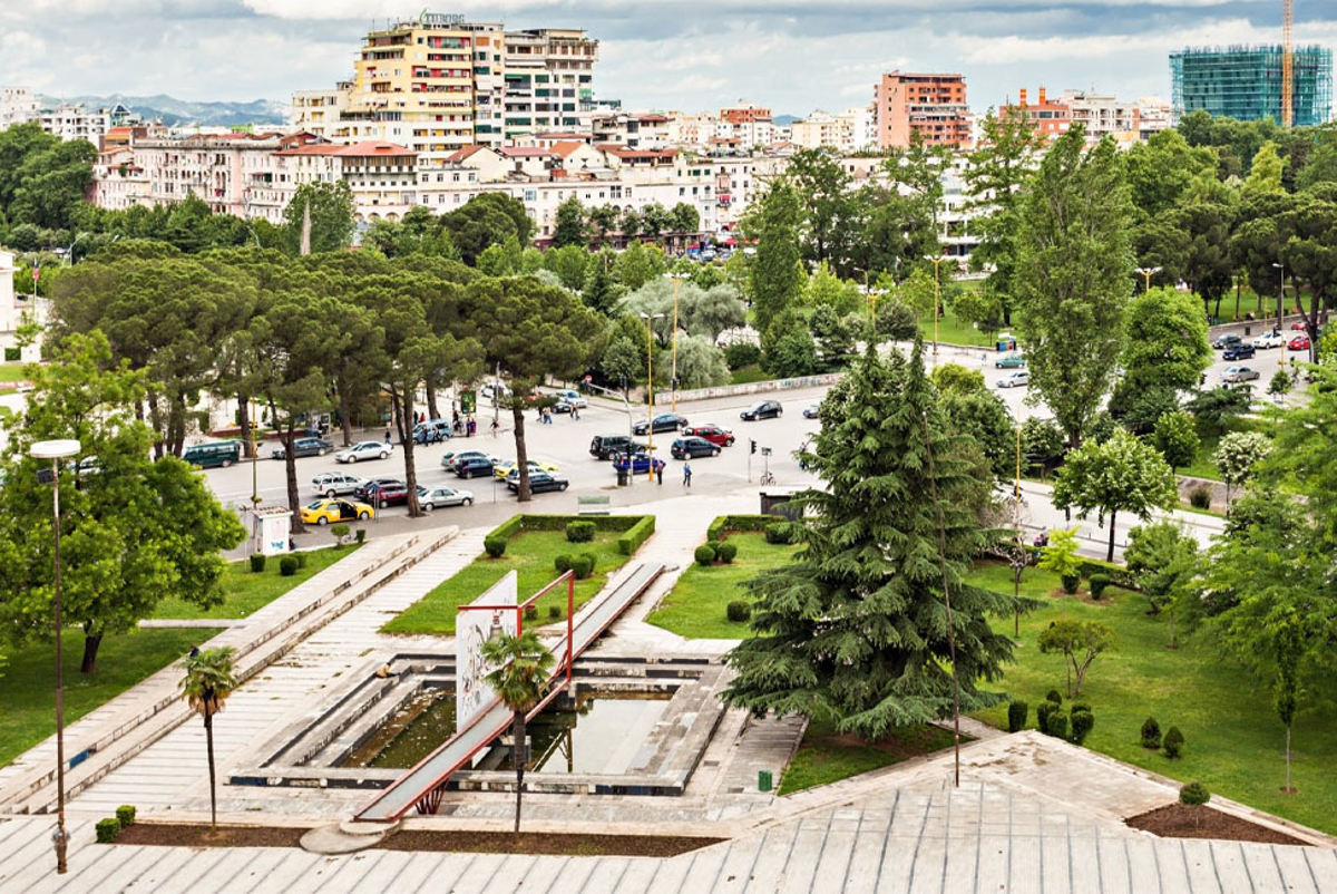 Albania Tirana panoramic view