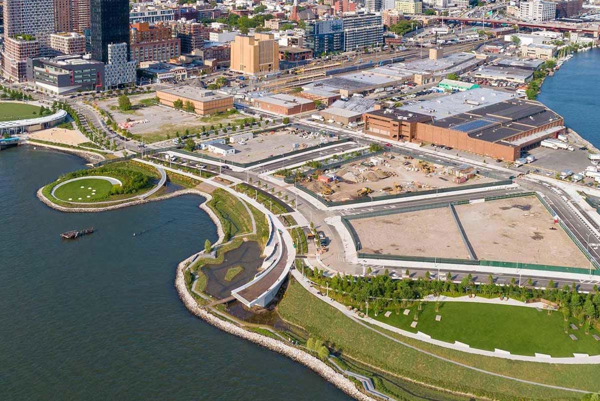 Aerial view of hunters point south