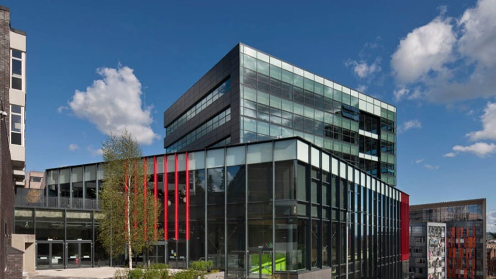 Exterior view of the Learning and Teaching building at the University of Strathclyde