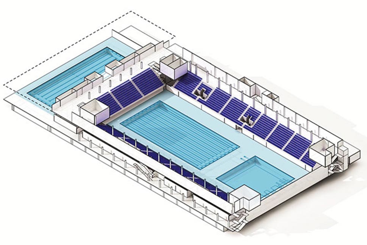 3D model of the aquatics centre