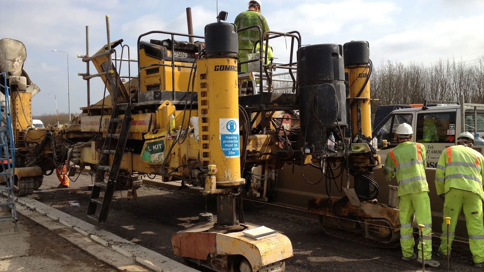 Workers on the M25